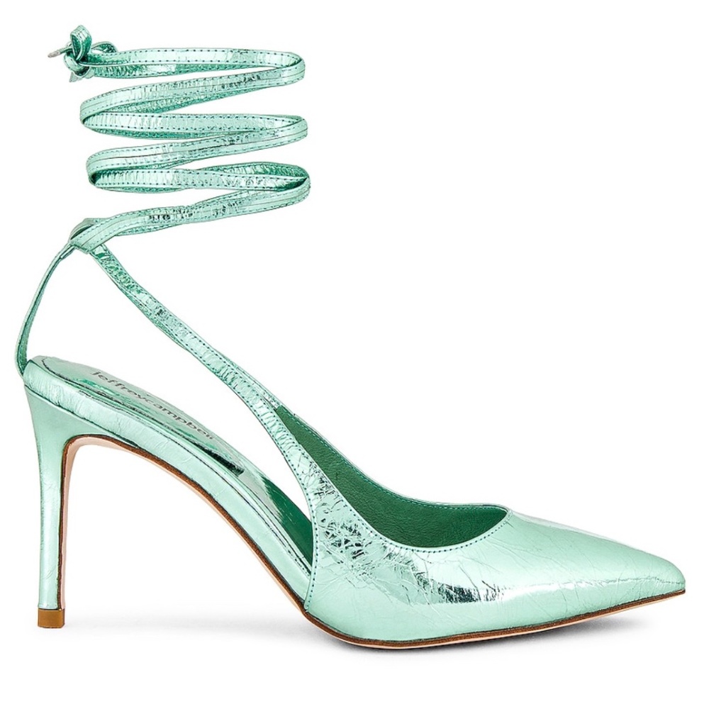 Jeffrey Campbell Caia Pump Metallic Mint Green